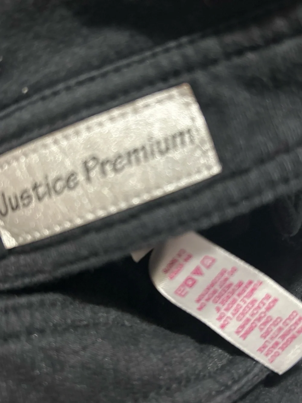 Justice Black Stud-Detail Leather Jacket